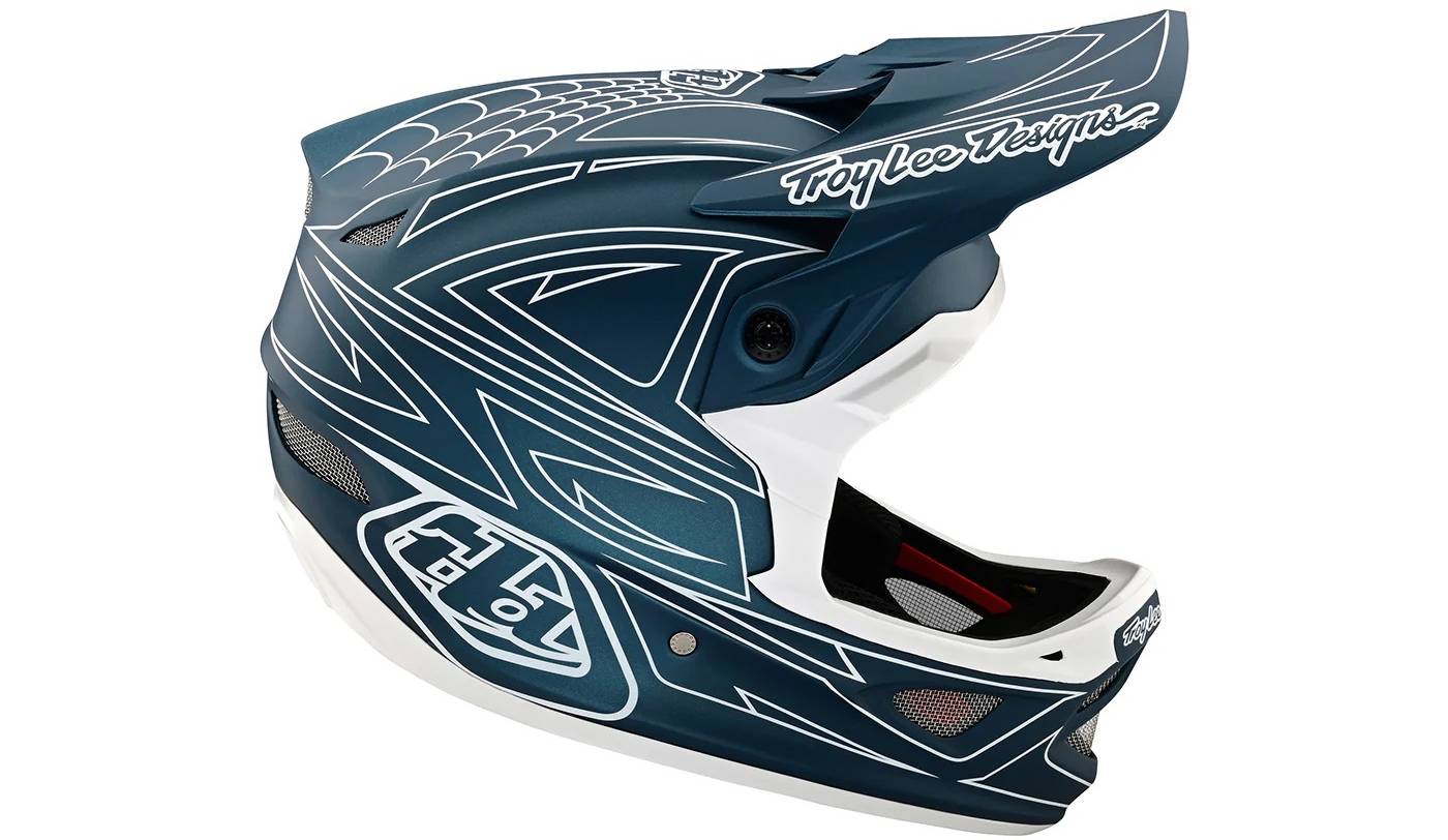 Вело шлем TLD D3 FIBERLITE размер М (56-57 см) SpiderStripe Blue 2