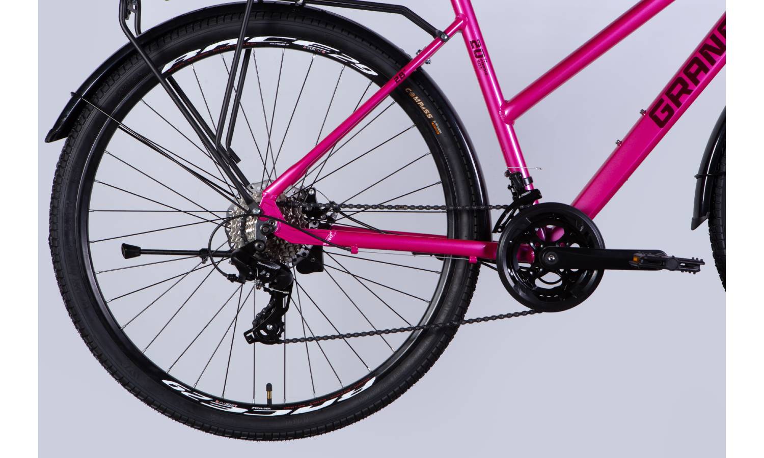 Велосипед Dorozhnik GRANAT W DD 28" розмір L рама 20" 2025 фіолетово-рожевий 2