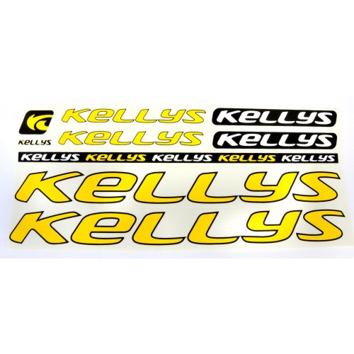 Фотографія Kellys наклейка на раму велосипеда жовтий