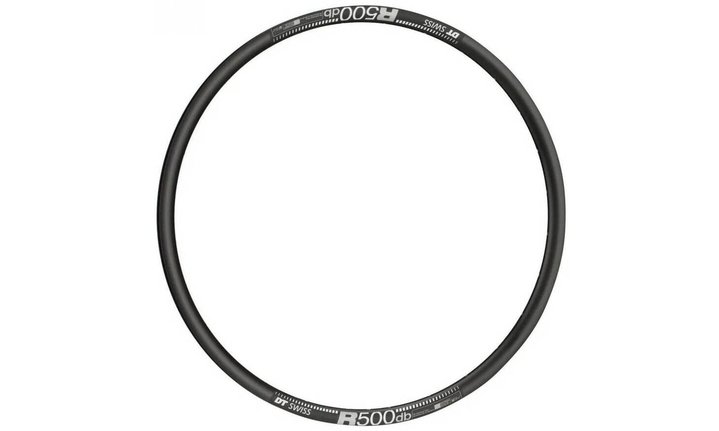 Обод DT Swiss R 500 DB, 29", размер 622×22 мм, 32 отверстия, ниппель Presta, дисковые тормоза, черный 