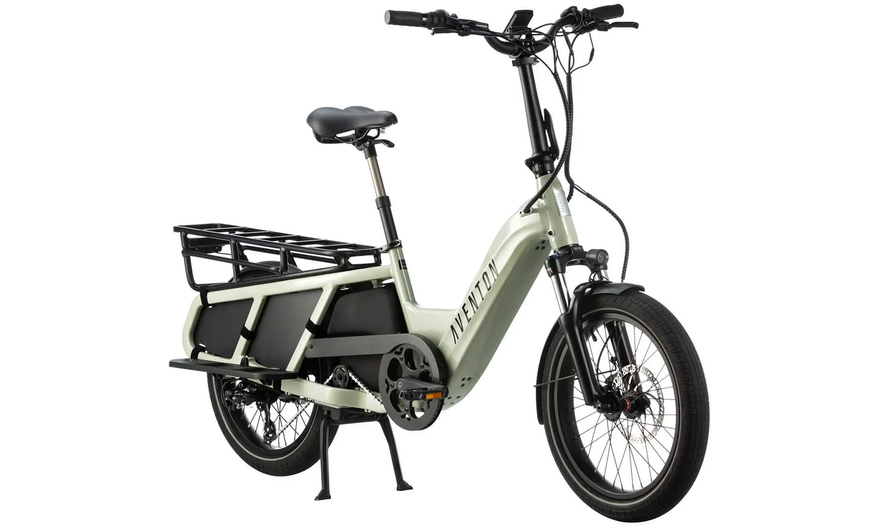 Фотография Электровелосипед Aventon Abound Cargo 750 Sage 20" 2024 6