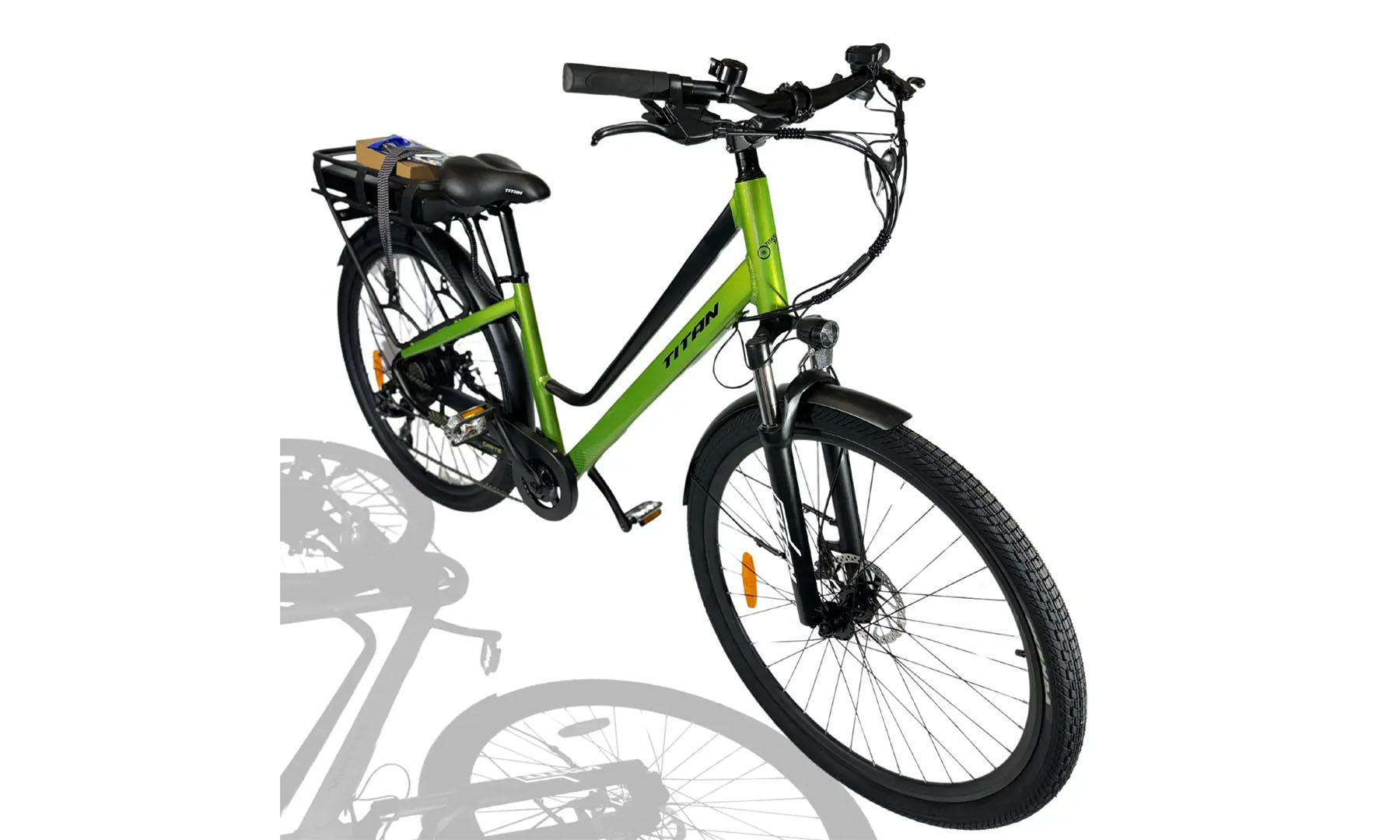 Електровелосипед E-Titan Carte 29" рама M (17") Зелений-Чорний 10