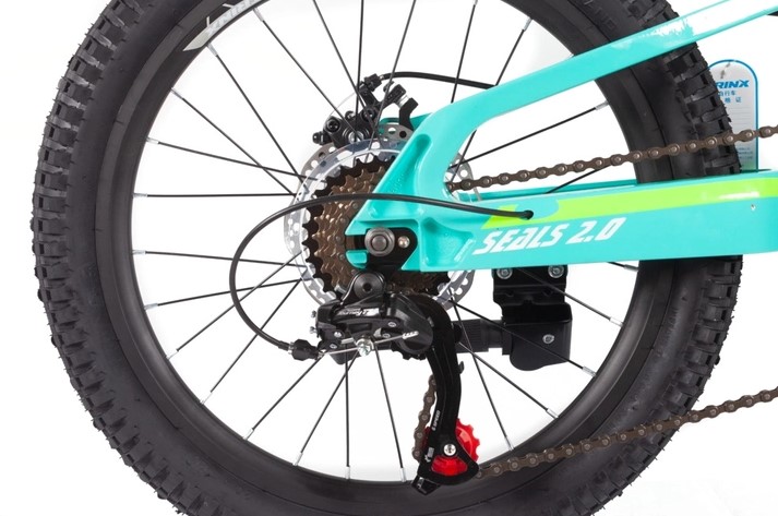 Велосипед Trinx SEALS 2.0 20" Cyan-Yellow-White 6