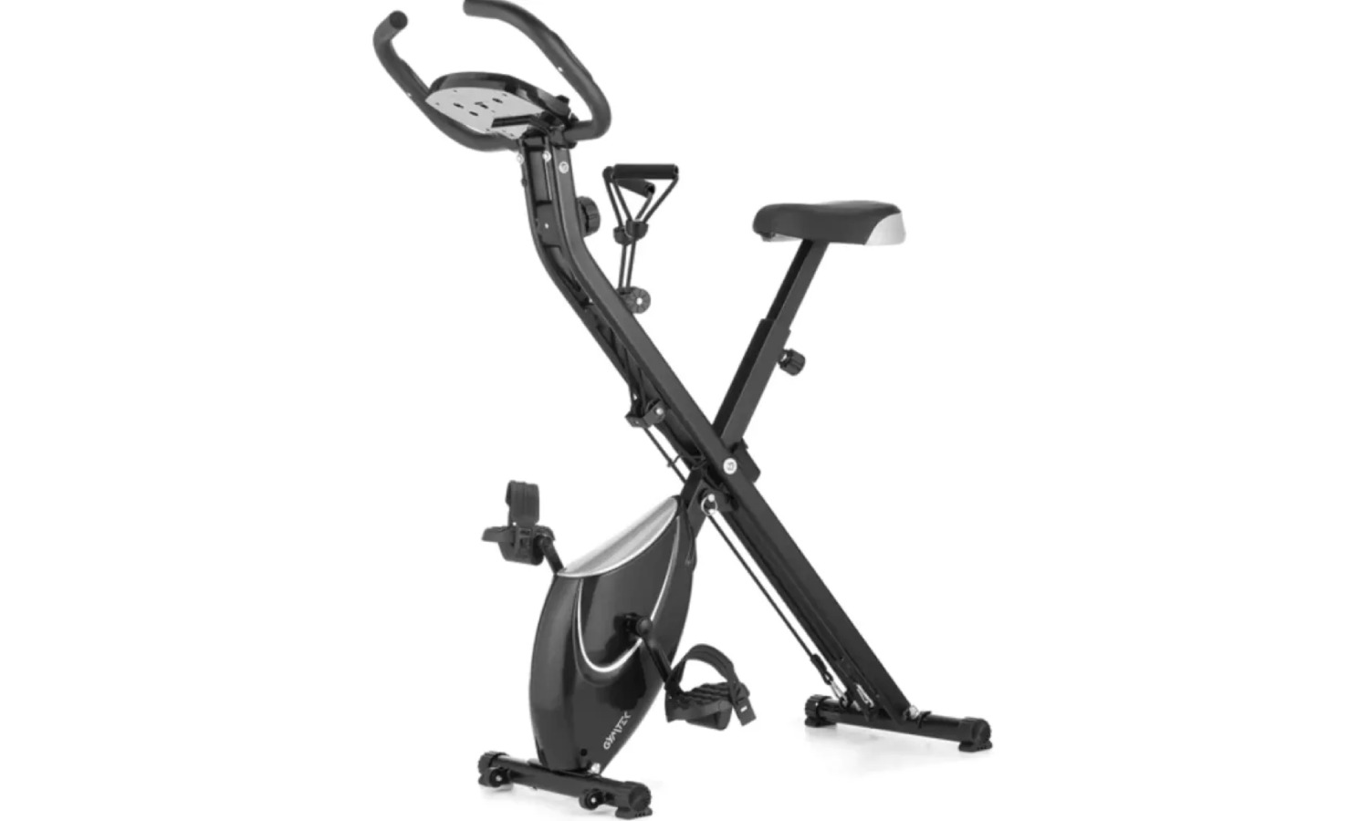 Велотренажер Gymtek FX600 магнітний складаний з еспандерами серебристий 7 Велотренажер Gymtek FX600 магнітний складаний з еспандерами серебристий 7