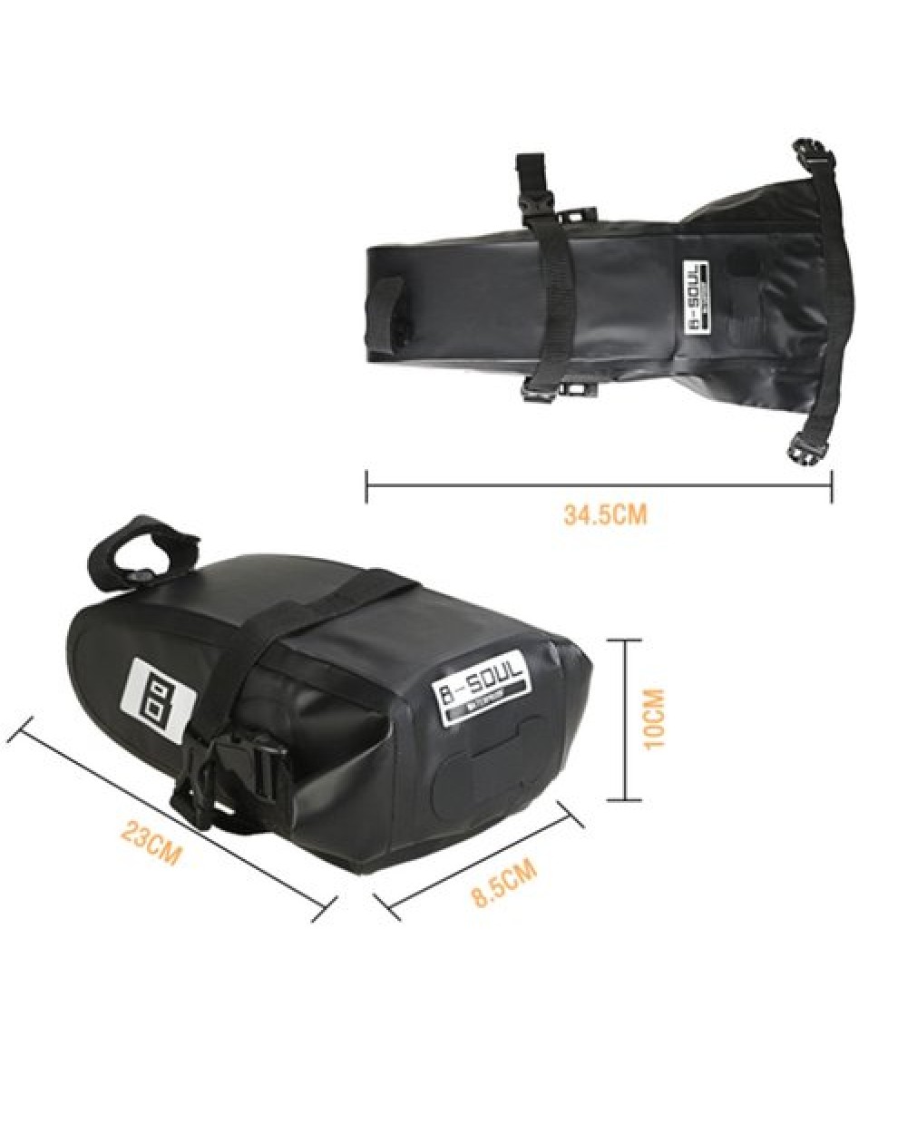 Сумка под седло B-Soul BAO-065 Waterproof, черный 3