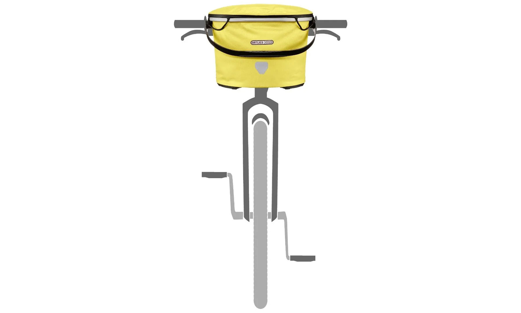 Гермосумка велосипедная на руль Ortlieb Up-Town City лимонный 17,5 л 3