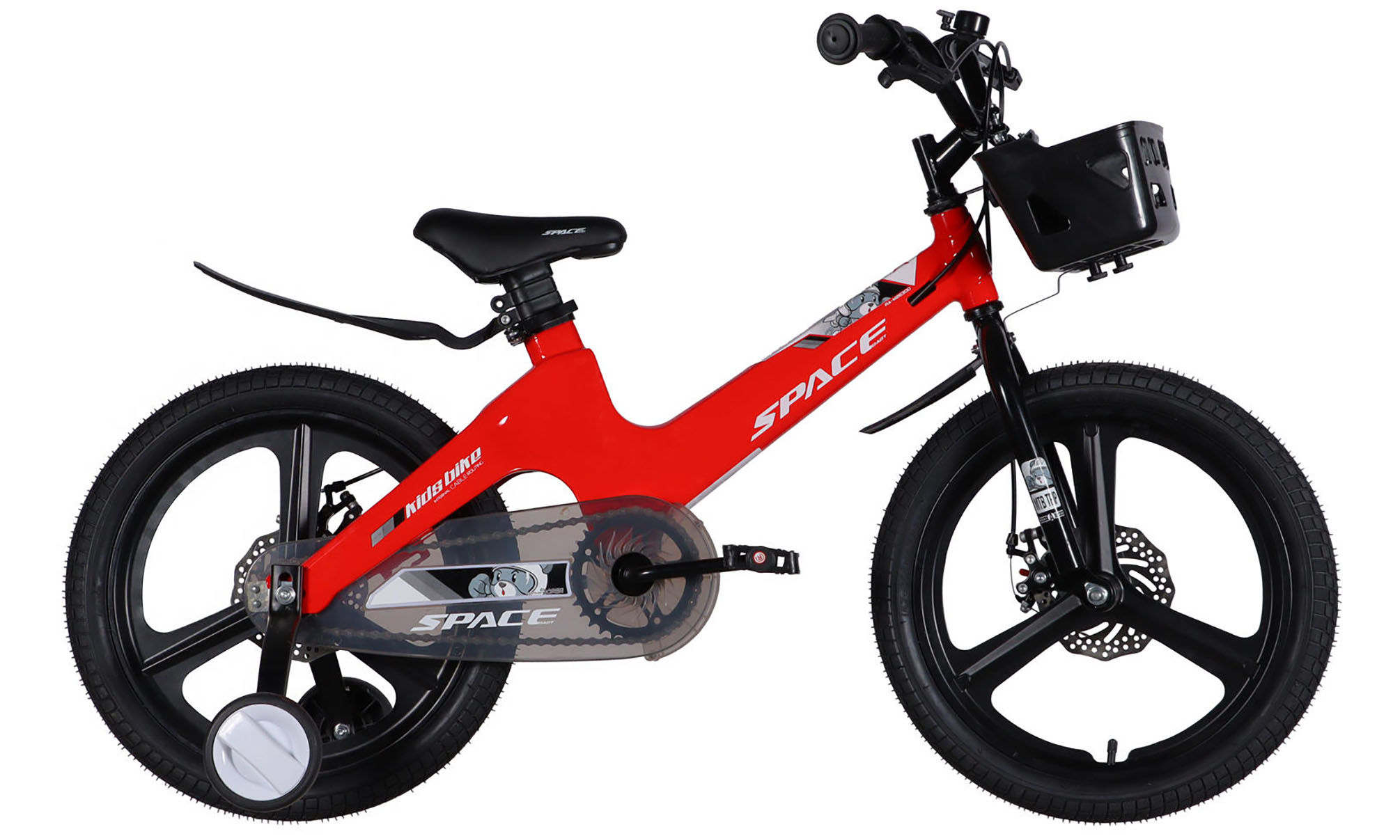 Велосипед SPACE KID MOON DD 18", размер XXS, рама-10,6", год 2026, красный 