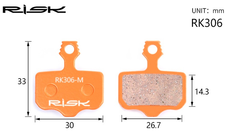 Фотографія Колодки гальмівні RISK RK306-S AVID ELIXI/R/CR Mag /E1/E3/E5/E7/E9/XO/XX