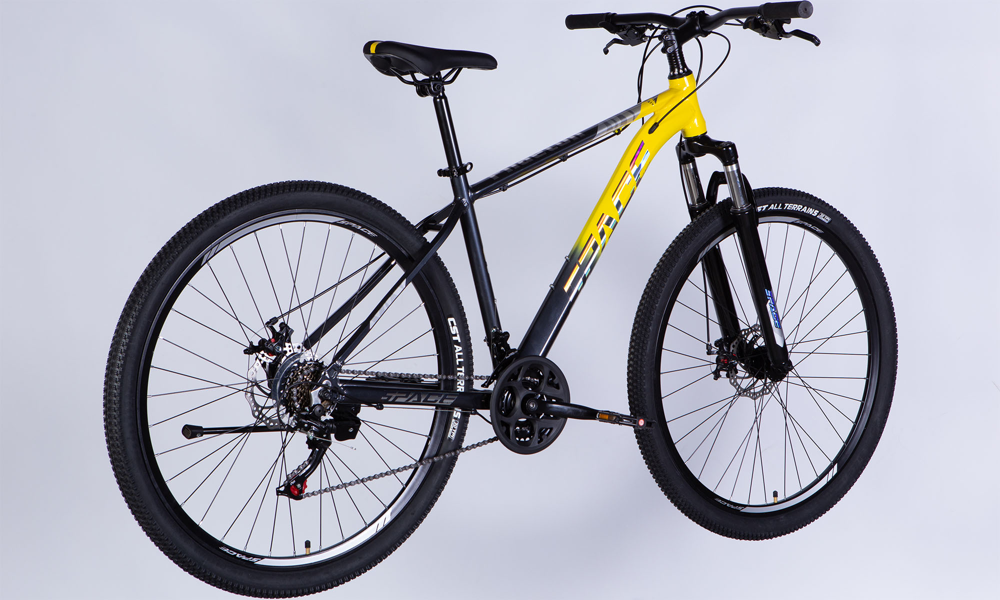 Велосипед SPACE PHAETON DD FR 29", размер L рама-20", год 2026, серо-желтый 3 Велосипед SPACE PHAETON DD FR 29", размер L рама-20", год 2026, серо-желтый 3