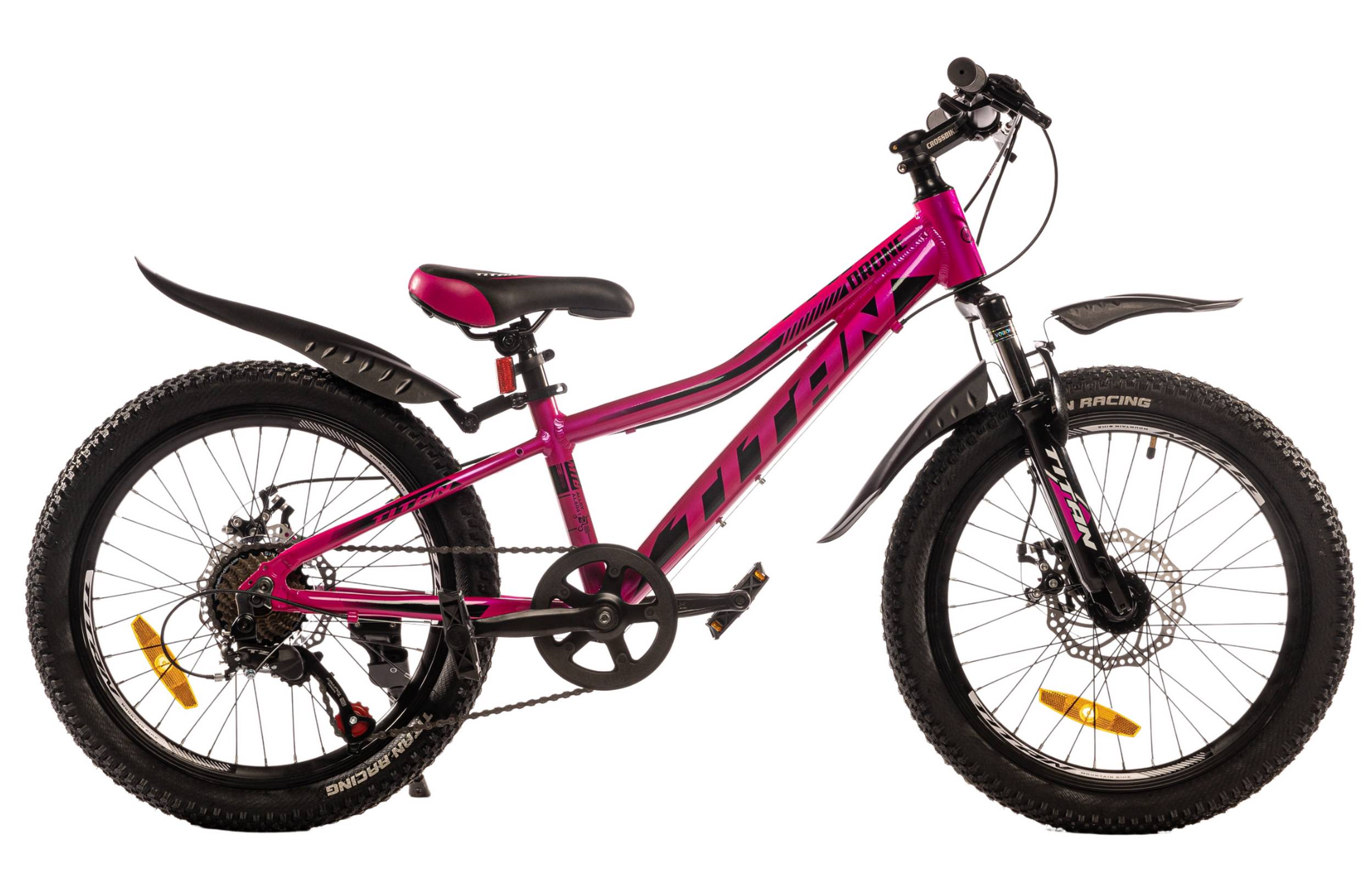 Фотография Велосипед Titan DRONE 20" рама 10 2022 Розовый-Черный
