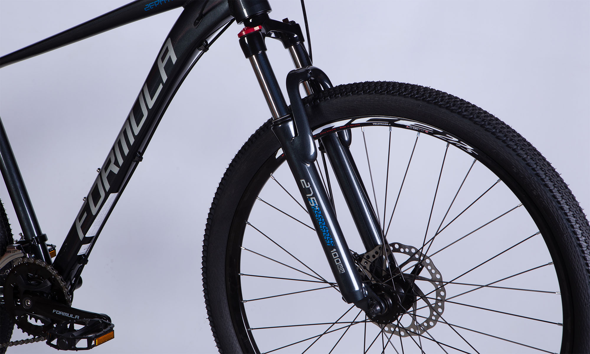 Фотографія Велосипед Formula ZEPHYR 3.0 DD CS 27,5", размер L, рама 19", 2025, темно-серый  4