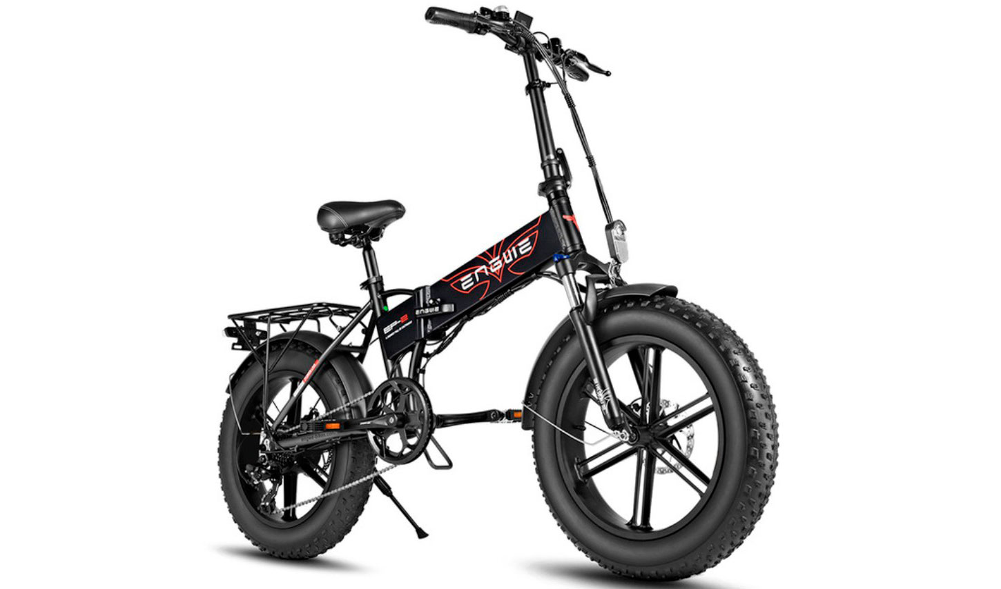 Електровелосипед фетбайк Engwe EP-2 Pro (750 Вт, 13 Ah, 48 В), 20" чорний 10