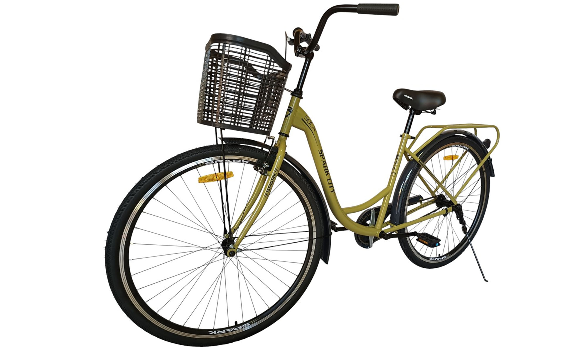Велосипед SPARK CITY SOLA 28", размер M, рама - 18", год 2026, желтый 5