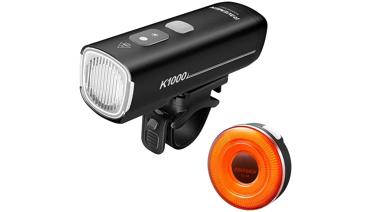 Комплект света Ravemen LS33 : K1000 + CL05 (1000 + 30 lm, 4000 + 200 mAh) 