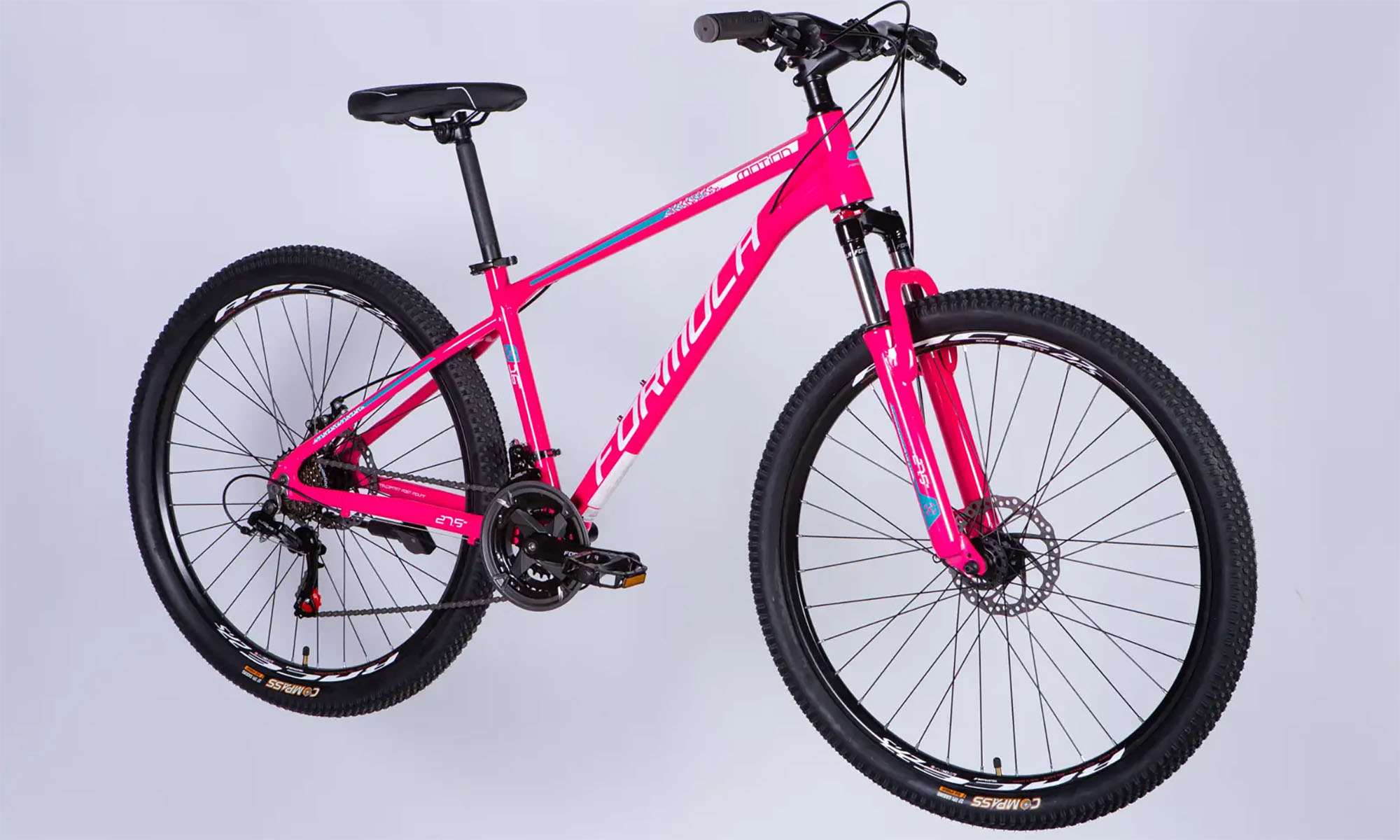 Велосипед Formula MOTION DD FR, 27.5", розмір S, рама-16", рік 2026, рожевий з білим 2 Велосипед Formula MOTION DD FR, 27.5", розмір S, рама-16", рік 2026, рожевий з білим 2