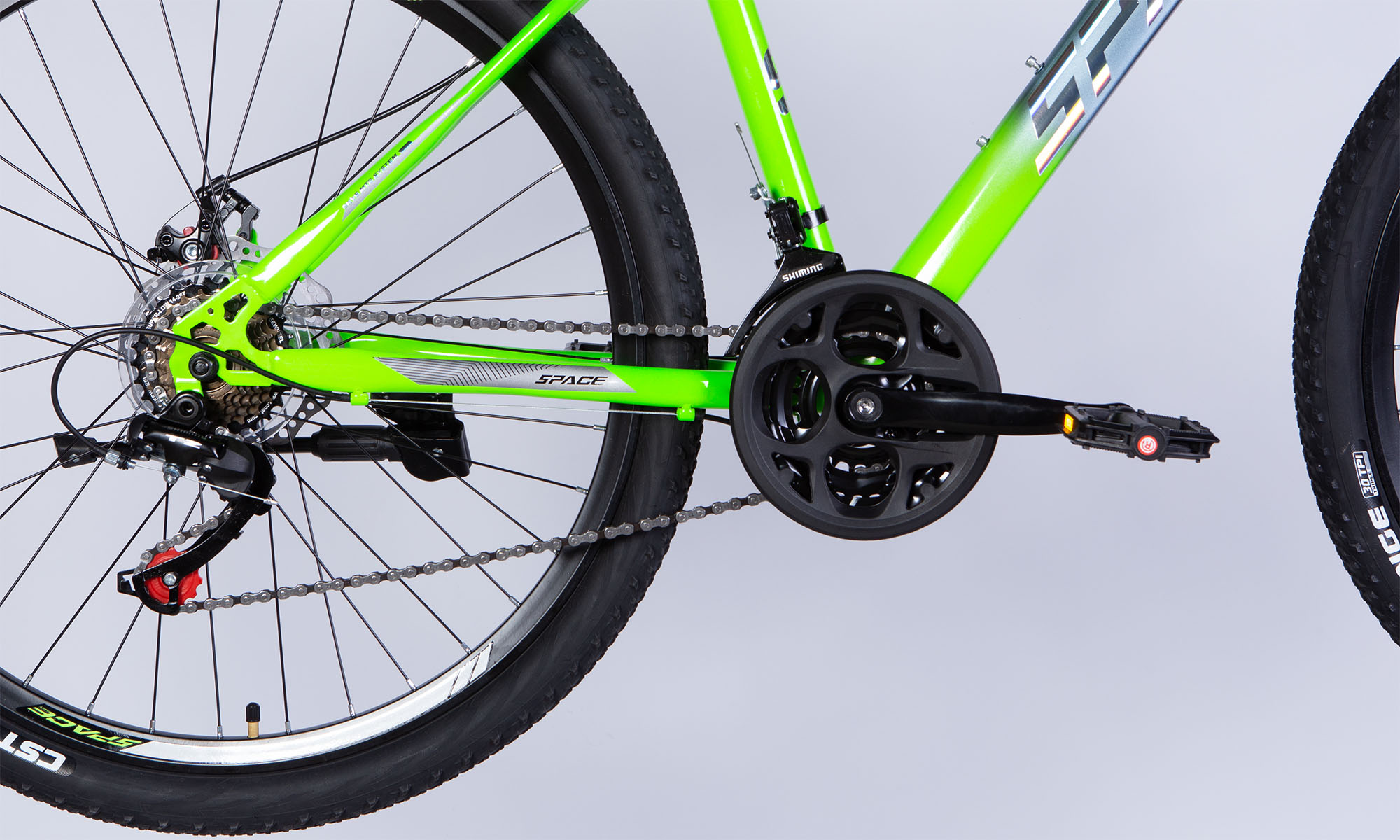 Велосипед SPACE MARS DD FR 27.5", ST, розмір M, рама 17", 2025, зелено-сріблястий 3 Велосипед SPACE MARS DD FR 27.5", ST, розмір M, рама 17", 2025, зелено-сріблястий 3