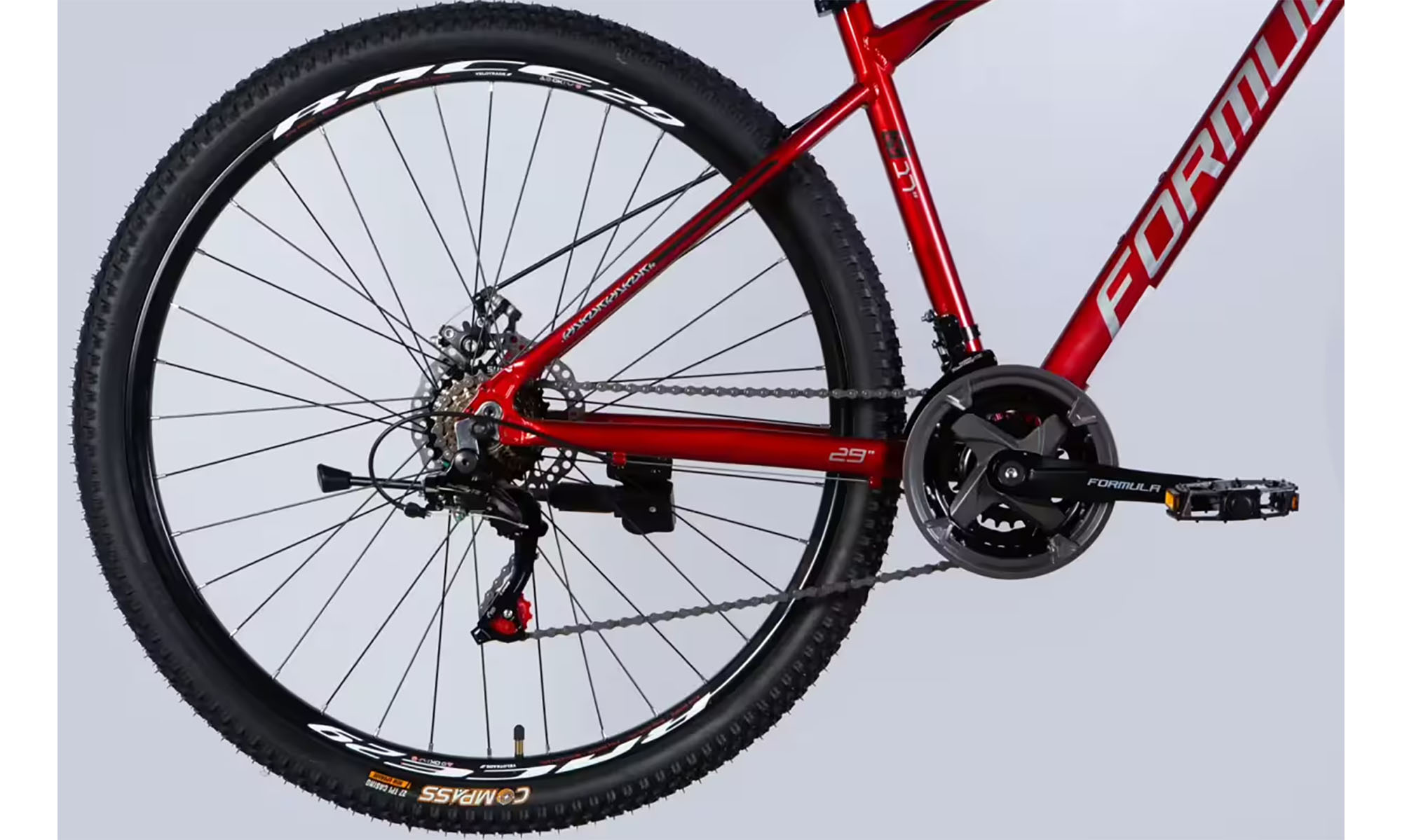 Велосипед Formula MOTION DD FR 29", размер L, рама-19", год 2026, красный с серым 4