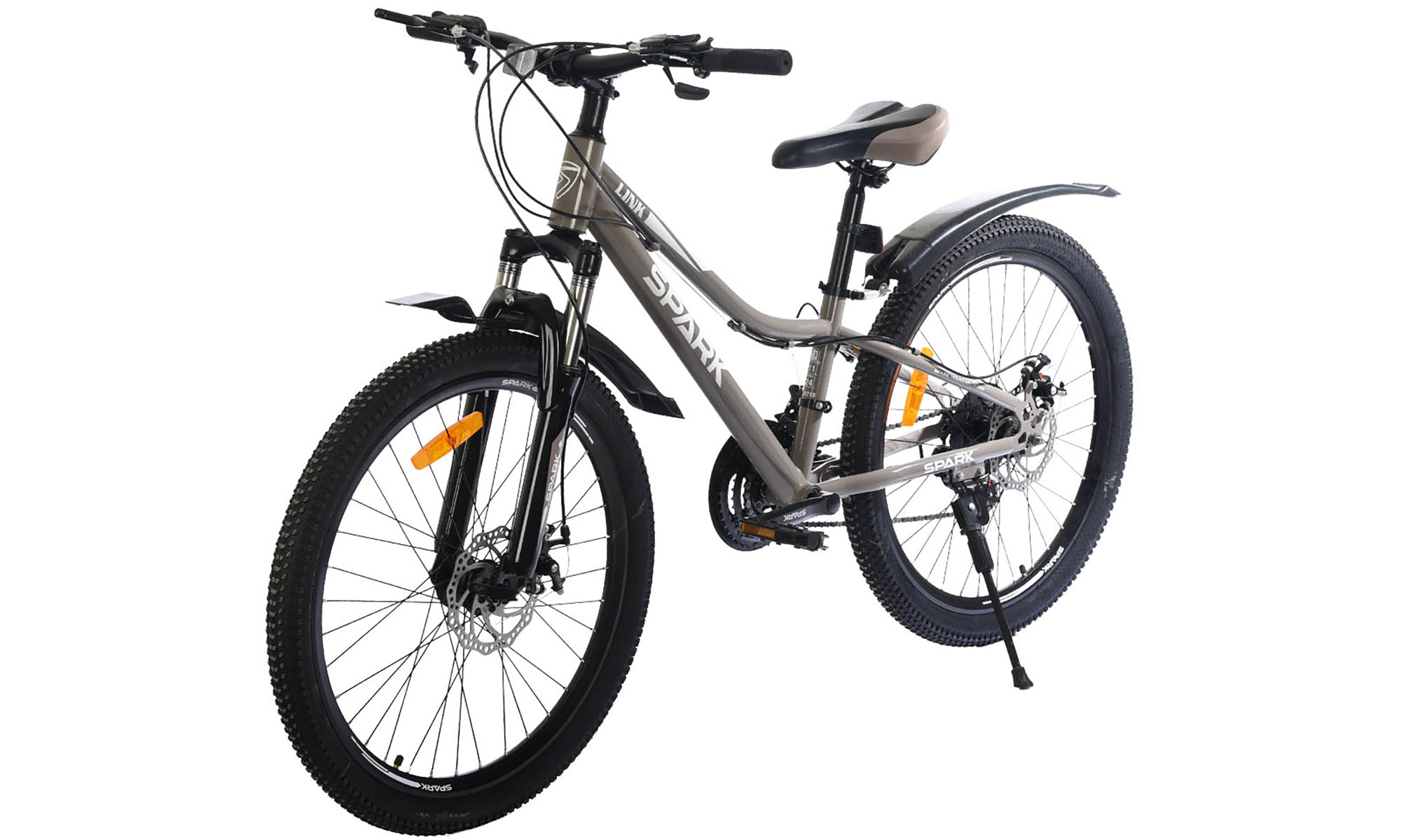 Велосипед SPARK LINK 24", размер XXS, рама 11", год 2026, серый 4 Велосипед SPARK LINK 24", размер XXS, рама 11", год 2026, серый 4