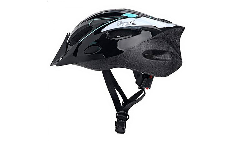 Шлем велосипедный ProX Thunder, размер M-L  Черно-голубой