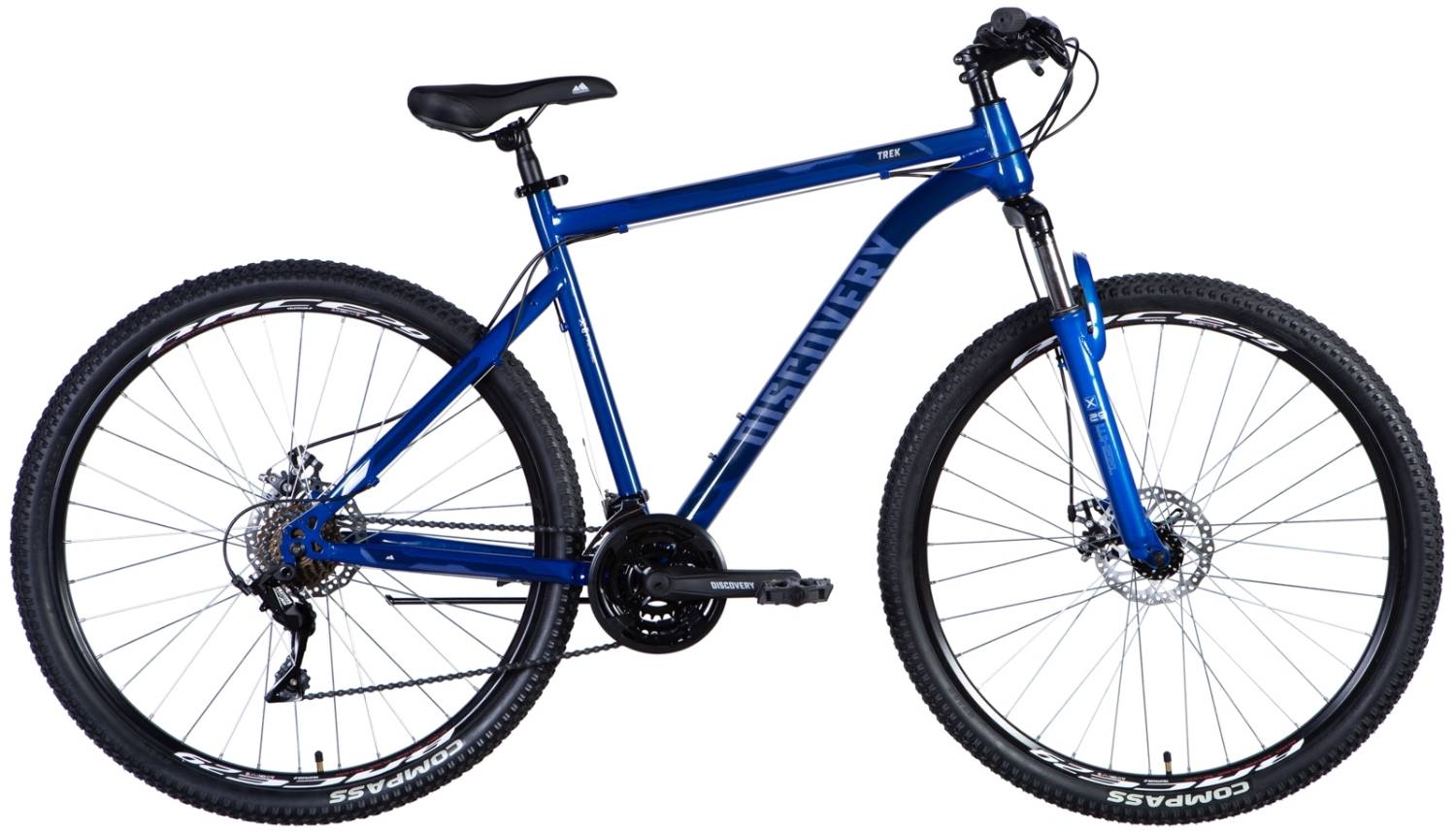 Фотография Велосипед Discovery TREK 29" размер XL рама 21 2024 Синий