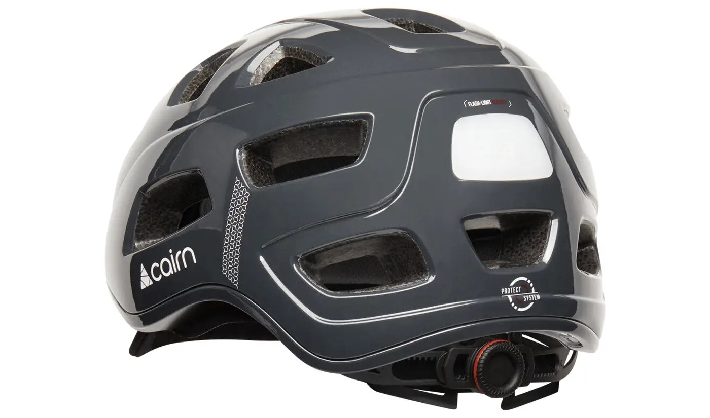Велошлем Cairn Quartz LED USB shiny shadow размер 52-58 см 3