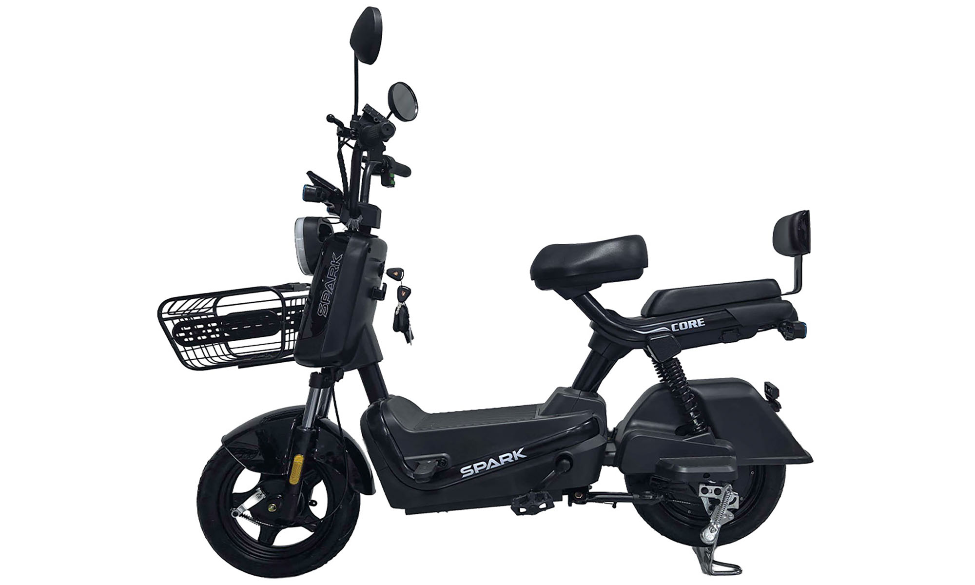 Велосипед с электромотором SPARK CORE 14", 60V/1000W/25Ah, год 2026, черный