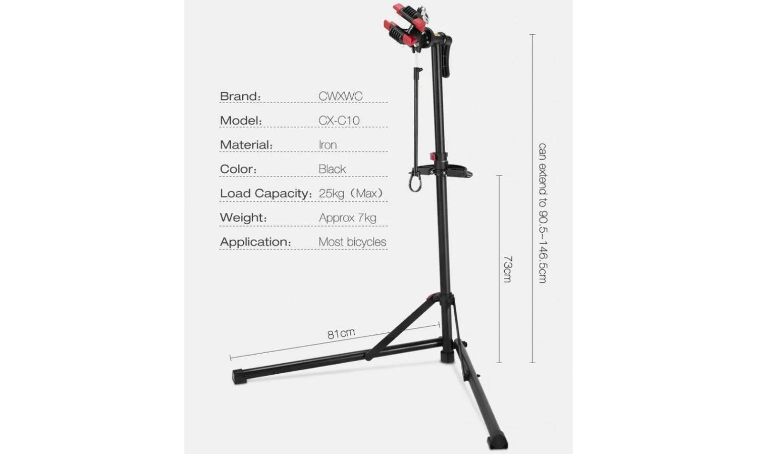 Стійка для велосипеда CXWXC Stand з полицею, чорний 2