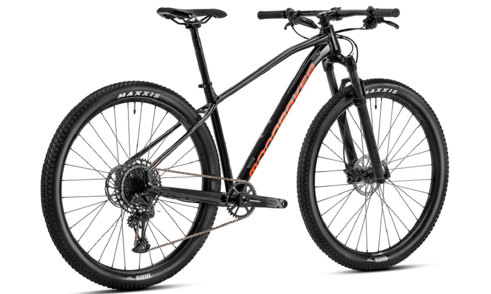 Фотография Велосипед MONDRAKER CHRONO 29"  размер M, (2023/2024), Black / Orange  2