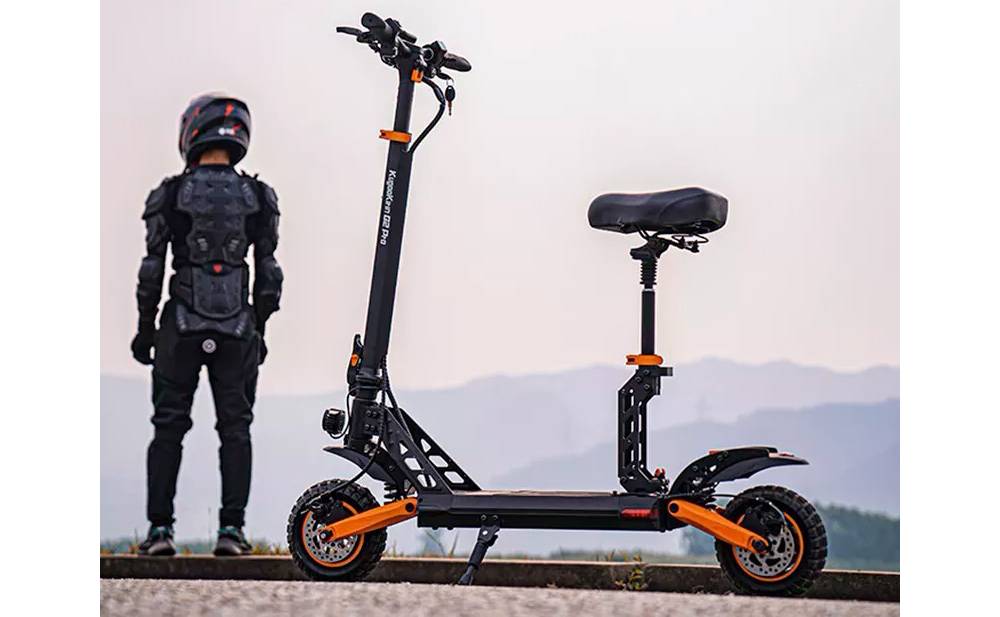 Електросамокат із сидінням KUGOO KIRIN G2 PRO New (1200 Вт; 15 Аh 48 В), чорний 3