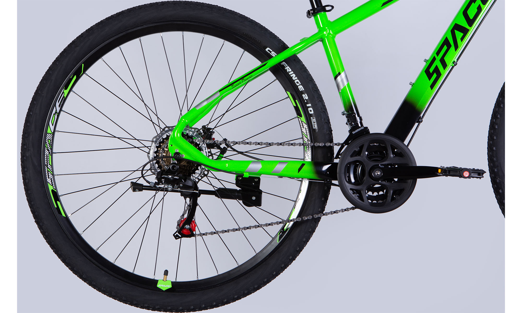 Велосипед SPACE MERCURY DD FR 29", размер S, рама 16", 2025, зелено-черный 5 Велосипед SPACE MERCURY DD FR 29", размер S, рама 16", 2025, зелено-черный 5