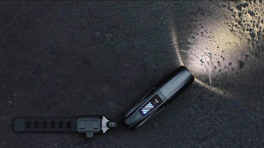 Фара Moon Vortex Pro 1300 люмен, акумулятор знімний 3350мАч, USB TYPE-C кабель, чорна 4