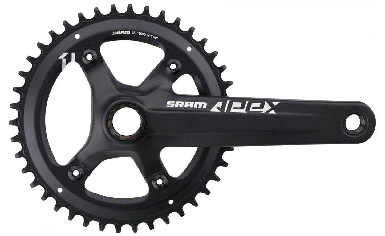 Фотография Шатуны SRAM Crank Apex 1 GXP 165 Black Звезда 42t X-SYNC