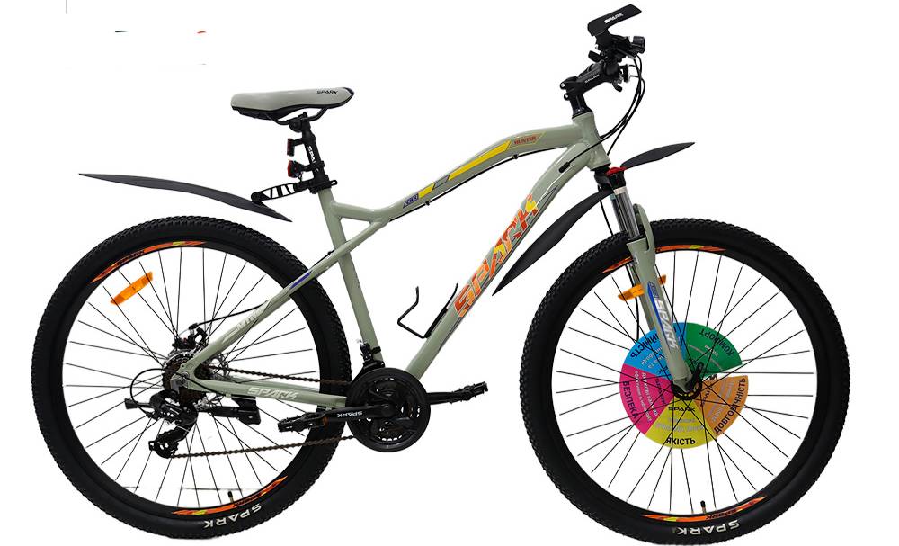 Фотография Велосипед SPARK HUNTER 29" размер L рама 20" 2024 Серо-оранжевый