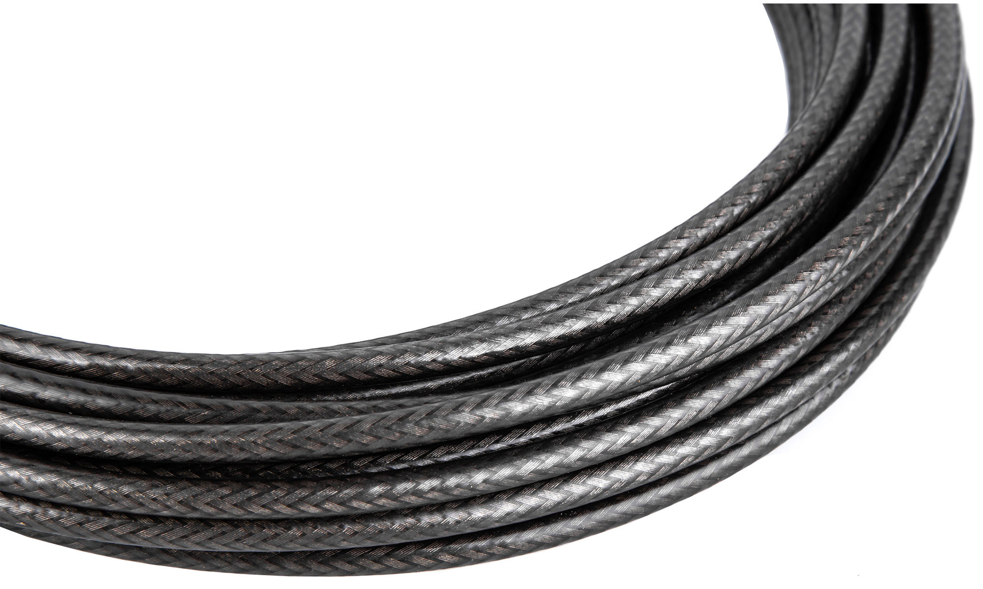Кожух гальмівний ONRIDE, 5 мм, посилений, плетіння, 50 м, в коробці, чорний 2