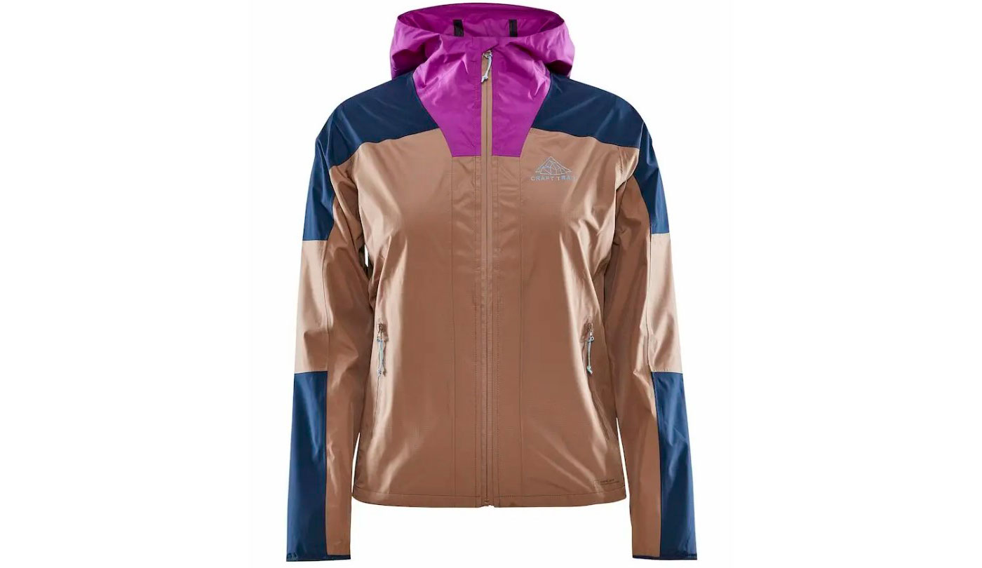 Фотография Куртка Craft PRO TRAIL HYDRO женская, размер L, сезон AW 22, бежево-синий