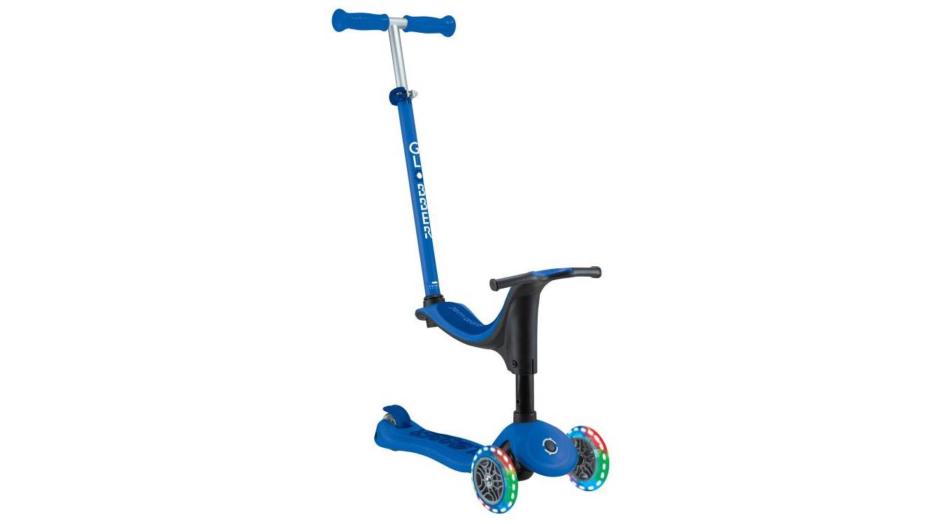 Фотография Самокат GLOBBER серии GO UP SPORTY синий, со светящимися колесами, 1+ 6