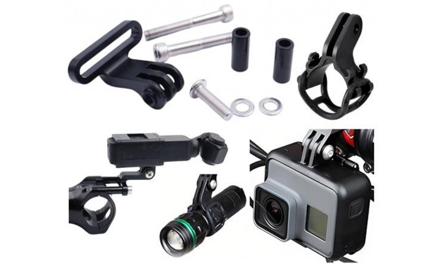 Кріплення, кронштейн Prox Eagle E6 на винос руля для GoPro, алюміній 