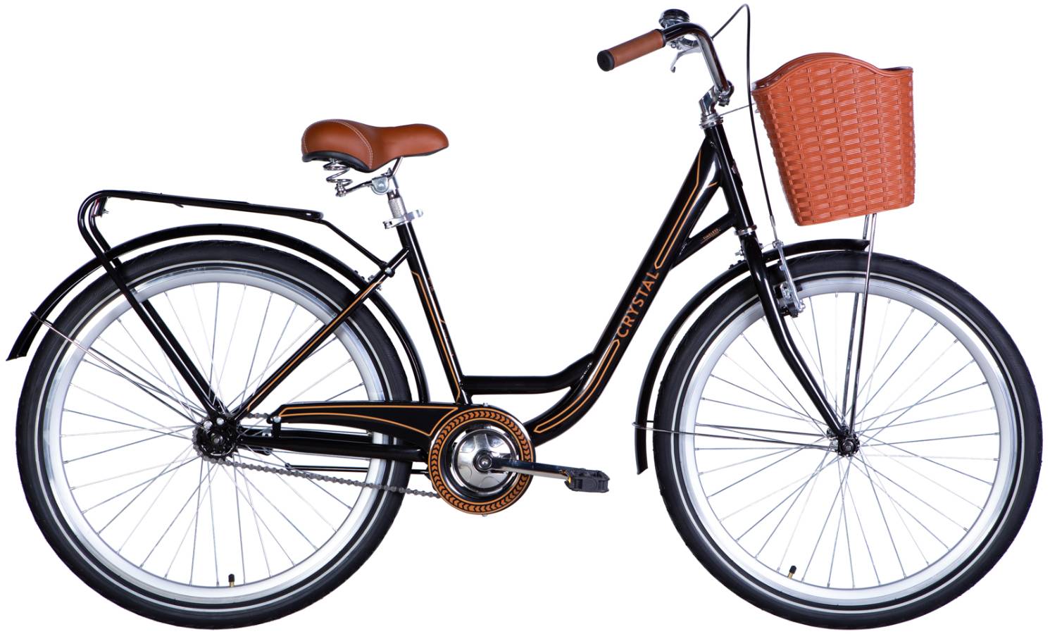 Фотография Велосипед Dorozhnik CRYSTAL 26" размер М рама 17" 2024 Черный 
