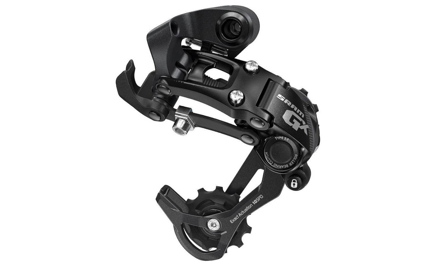 Фотография Задний переключатель SRAM GX Type 2.1 10ск Medium Cage Black