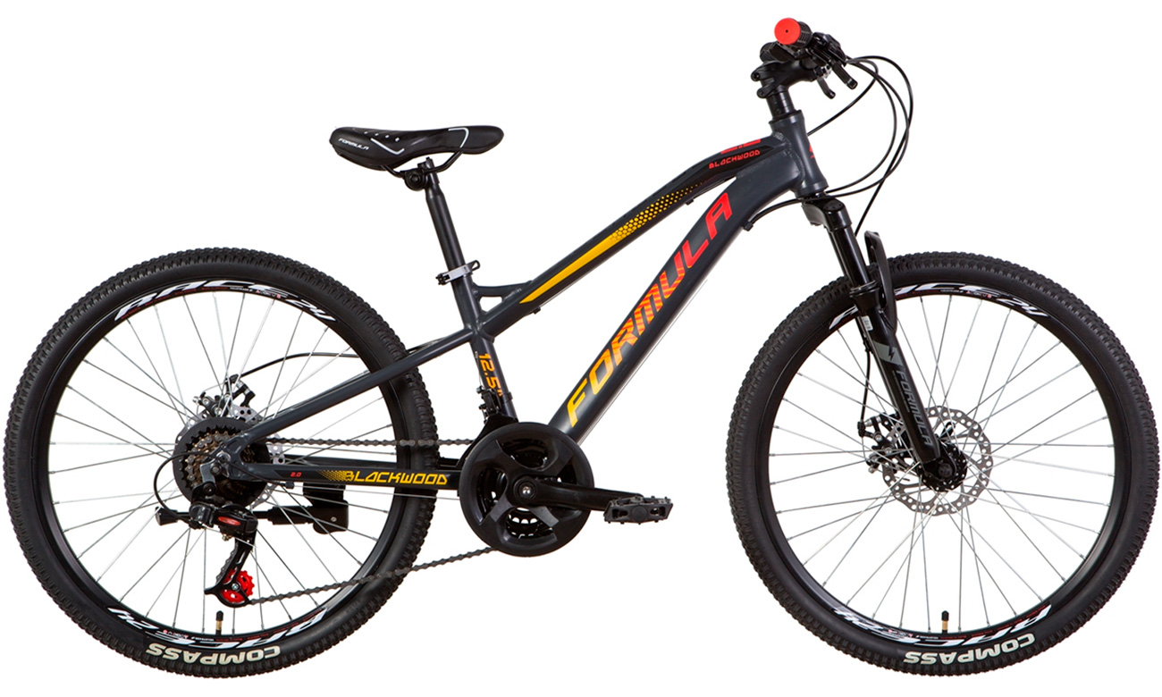 Велосипед Formula BLACKWOOD 2.0 AM DD  24" (2021) 2021 Серо-оранжевый 2