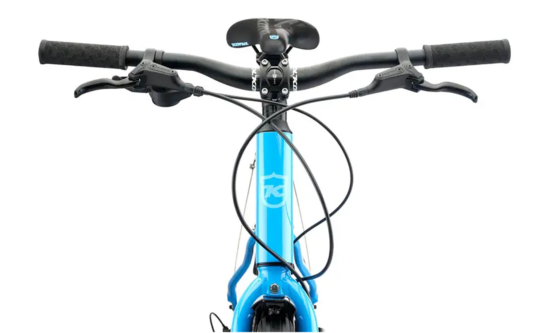 Фотография Велосипед дорожный Kona Dew Deluxe 27.5" размер рамы S, 2022, Gloss Azure Blue (голубой) 2