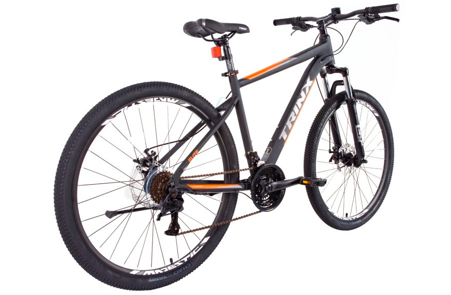 Фотография Велосипед Trinx M100 Elite 27.5" размер L рама 20 2022 Matt-Black-Grey-Orange 3