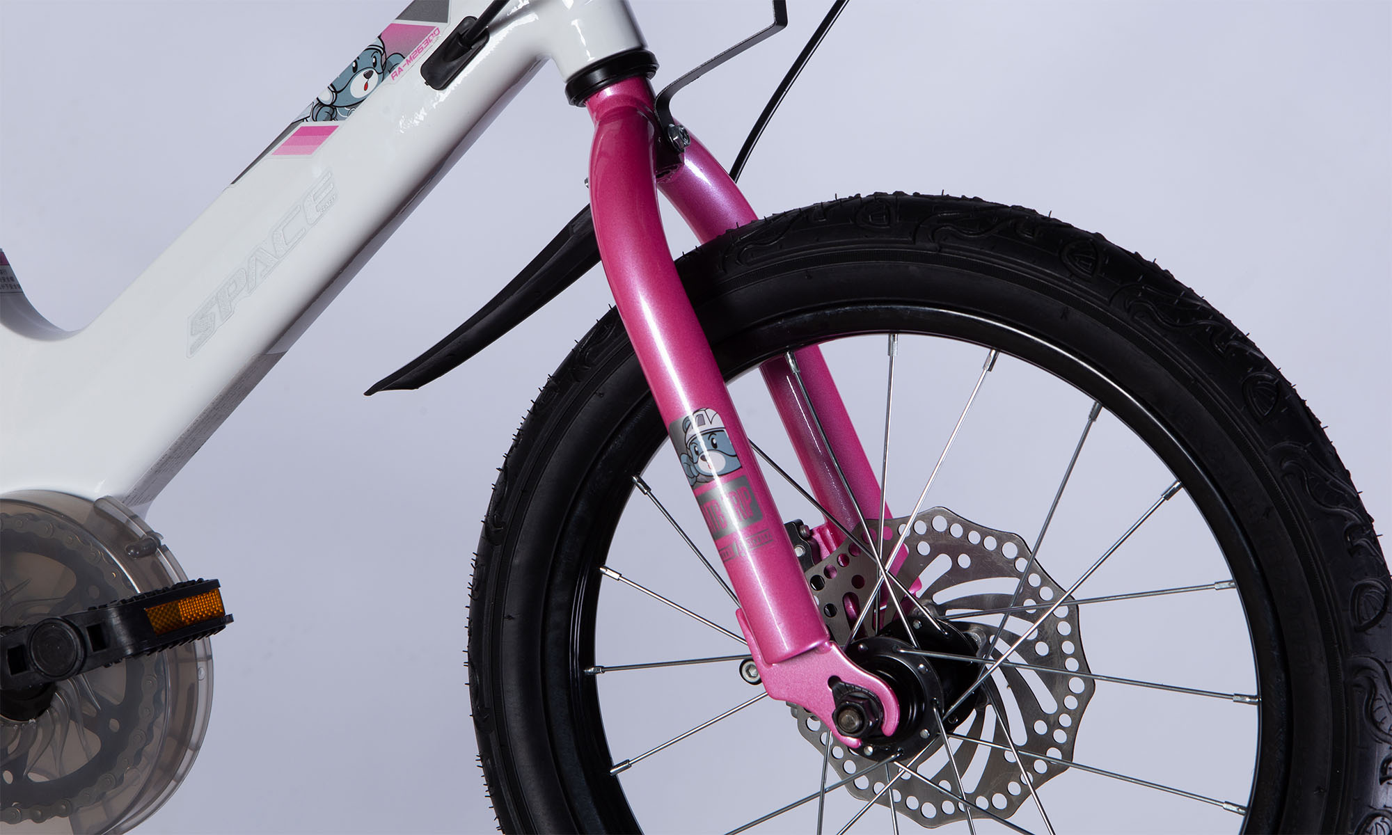 Велосипед SPACE KID MOON DD 16", розмір XXS, рама-9", 2025, білий 4