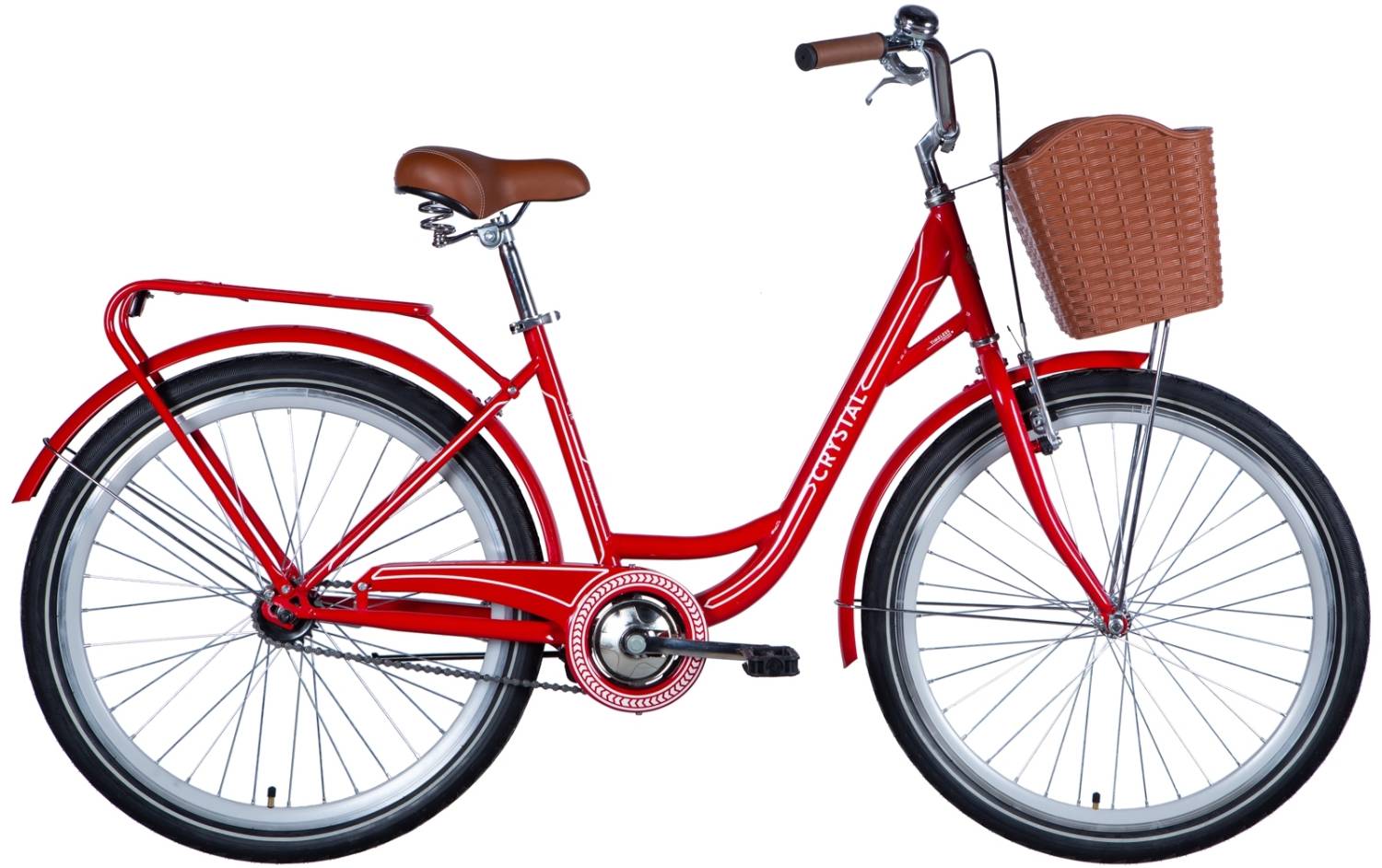 Фотография Велосипед Dorozhnik CRYSTAL 26" размер М рама 17 2024 Красный