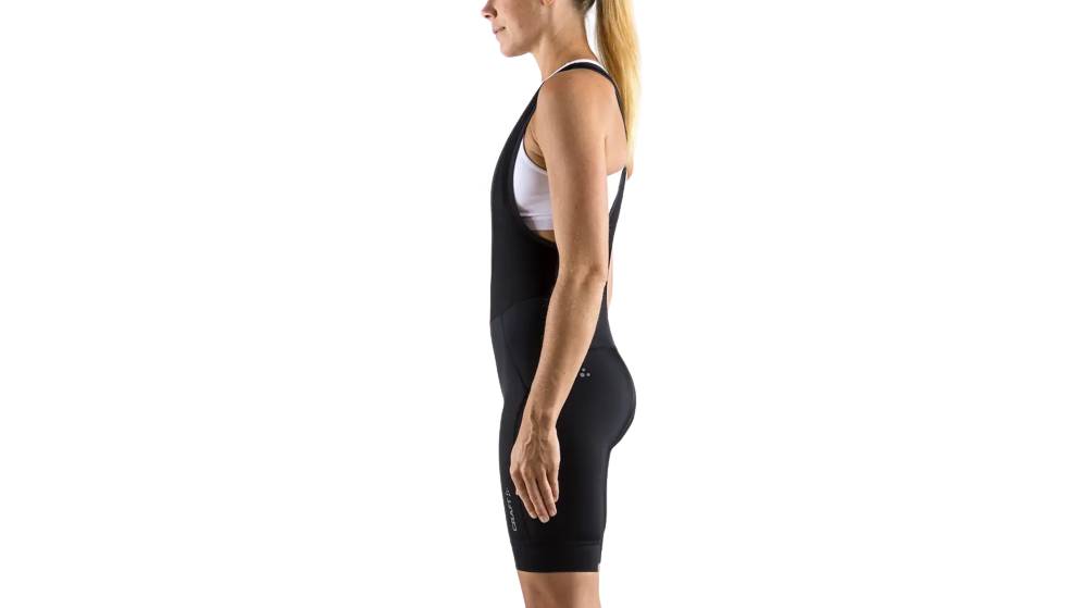 Шорты Craft Rise Bib Shorts женские, размер XS, сезон SS 20, черный 6