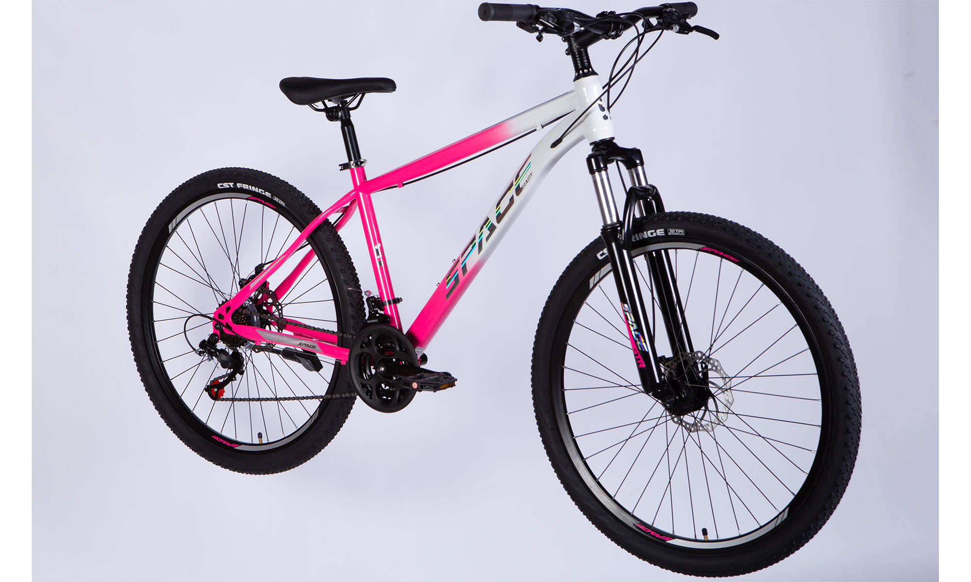 Велосипед SPACE MARS DD FR 27.5", ST, розмір M, рама 17", 2025, рожево-білий 4 Велосипед SPACE MARS DD FR 27.5", ST, розмір M, рама 17", 2025, рожево-білий 4