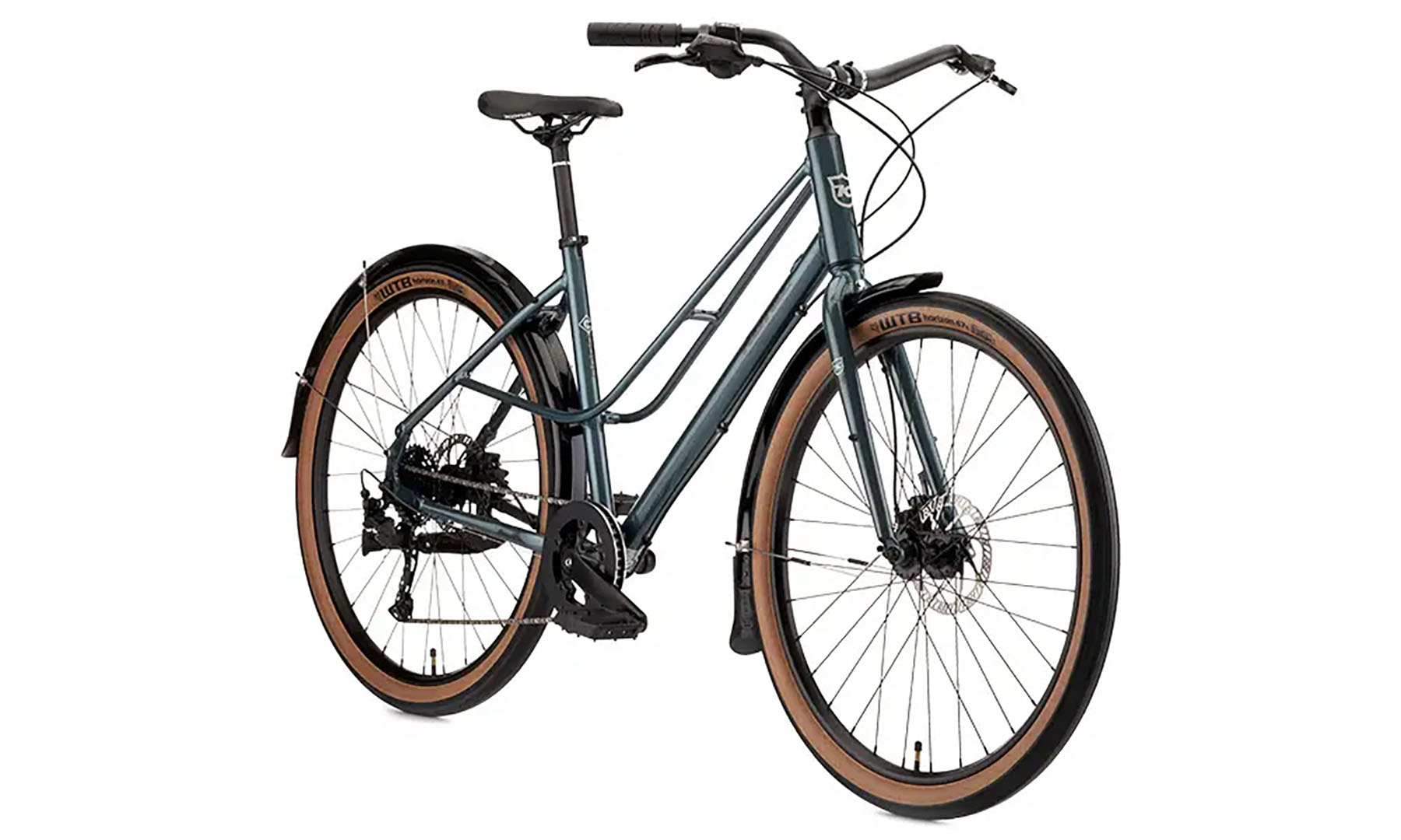 Велосипед дорожный Kona Coco 27.5" One size 2022, Gloss Dragonfly Green (серо-зеленый) 4