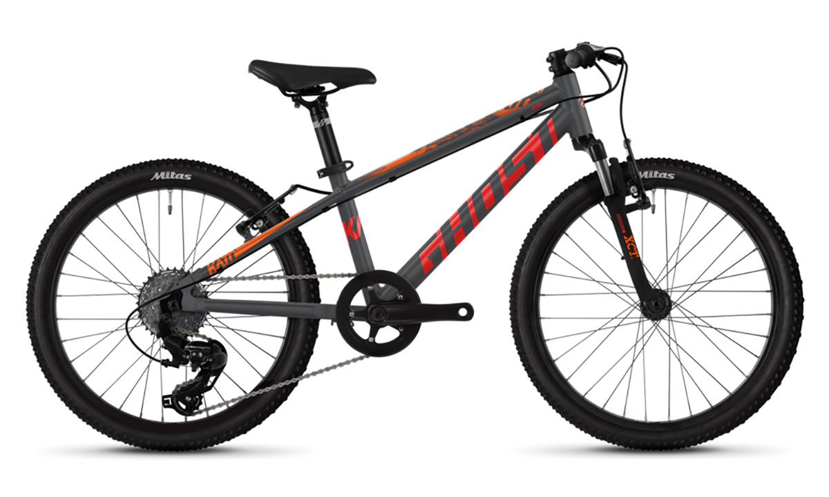 Велосипед Ghost Kato Essential 20" 2021 Серо-оранжевый