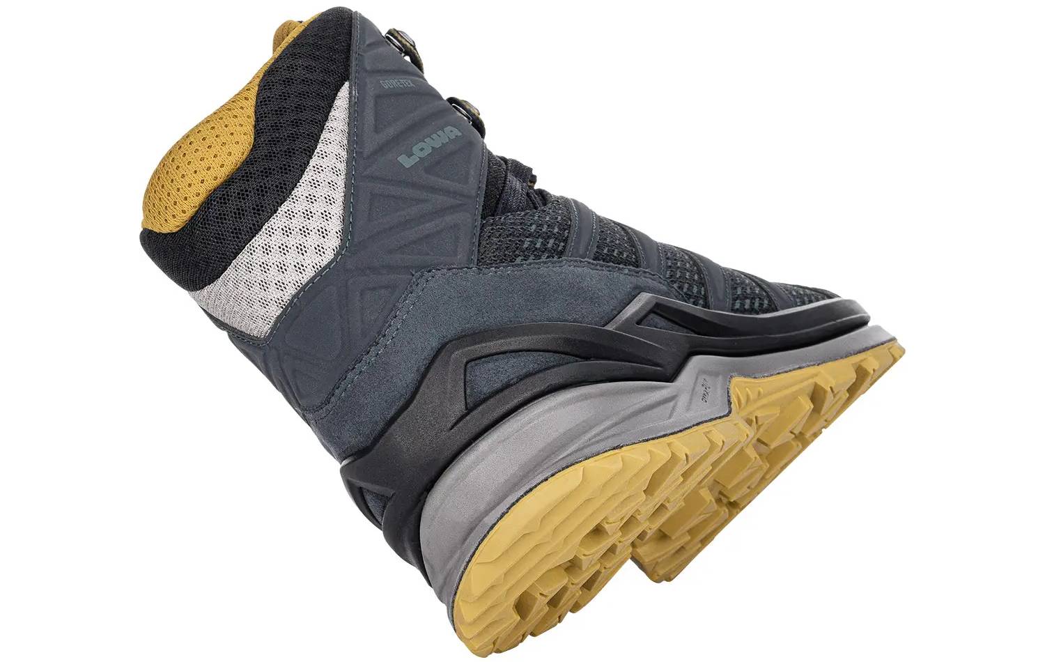 Ботинки LOWA Innox Pro GTX MID steel blue-mustard размер 44.5 2