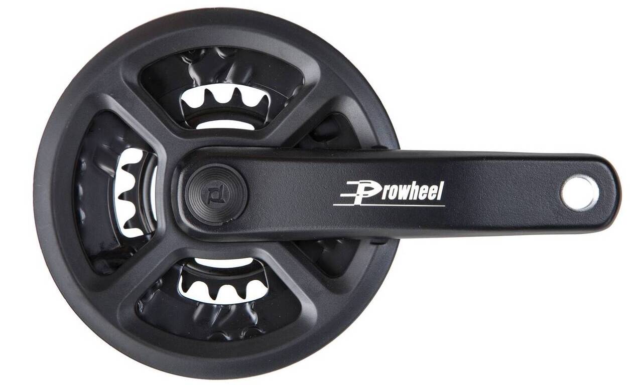 Комплект шатунів Prowheel TM-CY01, під квадрат, 170 мм, 36-22T, на 8/7/6 шв., чорний 